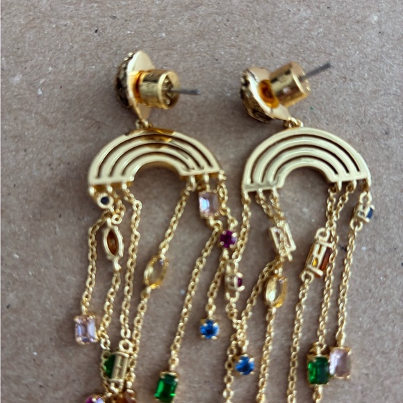 Kurt Geiger Jewelry - Kurt Geiger Gold Rainbow Drop Earrings